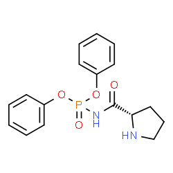 ChemSpider 2D Image | N-(Diphenoxyphosphoryl)-L-prolinamide | C17H19N2O4P