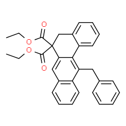 ChemSpider 2D Image | Diethyl 12-benzyl-6,6(5H)-tetraphenedicarboxylate | C31H28O4