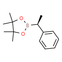 ChemSpider 2D Image | 4,4,5,5-Tetramethyl-2-[(1S)-1-phenylethyl]-1,3,2-dioxaborolane | C14H21BO2