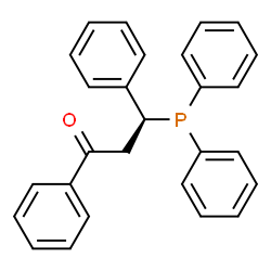 ChemSpider 2D Image | (3S)-3-(Diphenylphosphino)-1,3-diphenyl-1-propanone | C27H23OP