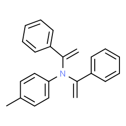 ChemSpider 2D Image | 4-Methyl-N,N-bis(1-phenylvinyl)aniline | C23H21N