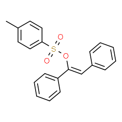 ChemSpider 2D Image | (Z)-1,2-Diphenylvinyl 4-methylbenzenesulfonate | C21H18O3S