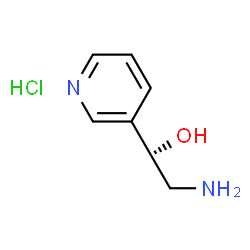 ChemSpider 2D Image | (S)-2-Amino-1-(pyridin-3-yl)ethanol hydrochloride | C7H11ClN2O