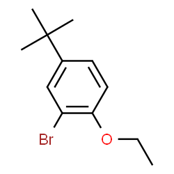 ChemSpider 2D Image | 2-Bromo-4-(tert-butyl)-1-ethoxybenzene | C12H17BrO