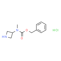 ChemSpider 2D Image | Benzyl 3-azetidinyl(methyl)carbamate hydrochloride (1:1) | C12H17ClN2O2