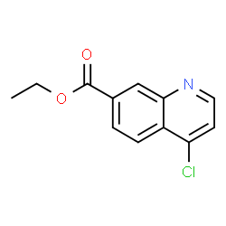ChemSpider 2D Image | Ethyl 4-chloro-7-quinolinecarboxylate | C12H10ClNO2