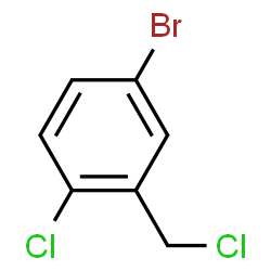 ChemSpider 2D Image | 4-Bromo-1-chloro-2-(chloromethyl)benzene | C7H5BrCl2