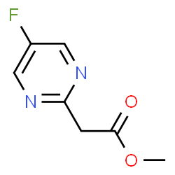 ChemSpider 2D Image | Methyl (5-fluoro-2-pyrimidinyl)acetate | C7H7FN2O2