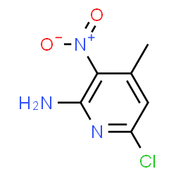 ChemSpider 2D Image | 6-Chloro-4-methyl-3-nitropyridin-2-amine | C6H6ClN3O2