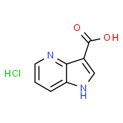 ChemSpider 2D Image | 1H-Pyrrolo[3,2-b]pyridine-3-carboxylic acid hydrochloride | C8H7ClN2O2