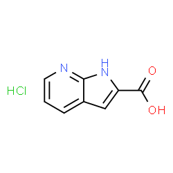 ChemSpider 2D Image | 1H-Pyrrolo[2,3-b]pyridine-2-carboxylic acid hydrochloride | C8H7ClN2O2