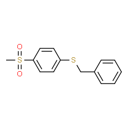 ChemSpider 2D Image | 1-(Benzylsulfanyl)-4-(methylsulfonyl)benzene | C14H14O2S2