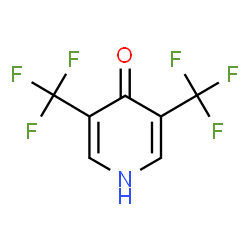 ChemSpider 2D Image | 3,5-Bis(trifluoromethyl)-4(1H)-pyridinone | C7H3F6NO