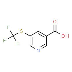 ChemSpider 2D Image | 5-[(Trifluoromethyl)sulfanyl]nicotinic acid | C7H4F3NO2S