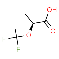 ChemSpider 2D Image | (2S)-2-(Trifluoromethoxy)propanoic acid | C4H5F3O3