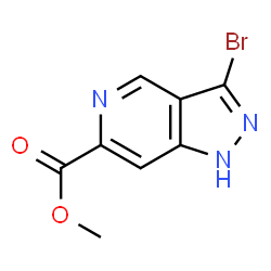 ChemSpider 2D Image | Methyl 3-bromo-1H-pyrazolo[4,3-c]pyridine-6-carboxylate | C8H6BrN3O2
