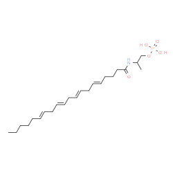 ChemSpider 2D Image | 2-[(5E,8E,11E,14E)-5,8,11,14-Icosatetraenoylamino]propyl dihydrogen phosphate | C23H40NO5P