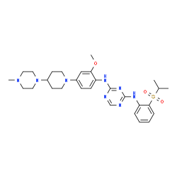 ChemSpider 2D Image | ASP3026 | C29H40N8O3S