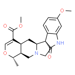 ChemSpider 2D Image | Methyl (19alpha,20alpha)-11-methoxy-19-methyl-2-oxoformosanan-16-carboxylate | C22H26N2O5
