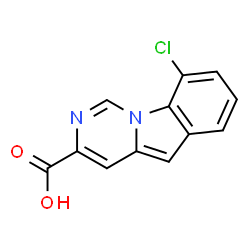 ChemSpider 2D Image | 9-Chloropyrimido[1,6-a]indole-3-carboxylic acid | C12H7ClN2O2