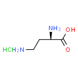 ChemSpider 2D Image | (2R)-2,4-Diaminobutanoic acid hydrochloride (1:1) | C4H11ClN2O2