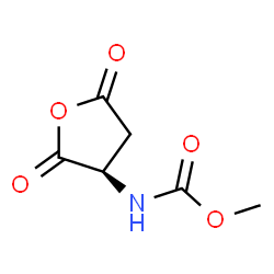 ChemSpider 2D Image | Methyl [(3R)-2,5-dioxotetrahydro-3-furanyl]carbamate | C6H7NO5