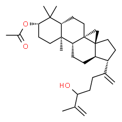 ChemSpider 2D Image | (3beta)-24-Hydroxydammara-20,25-dien-3-yl acetate | C32H52O3