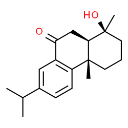 ChemSpider 2D Image | (1S,4aS,10aR)-1-Hydroxy-7-isopropyl-1,4a-dimethyl-2,3,4,4a,10,10a-hexahydro-9(1H)-phenanthrenone | C19H26O2
