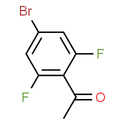 ChemSpider 2D Image | 1-(4-Bromo-2,6-difluorophenyl)ethanone | C8H5BrF2O
