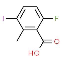 ChemSpider 2D Image | 6-Fluoro-3-iodo-2-methylbenzoic acid | C8H6FIO2