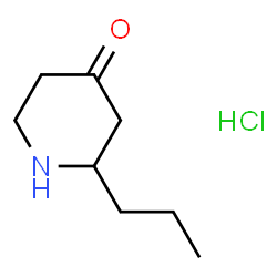 ChemSpider 2D Image | 2-Propylpiperidin-4-one hydrochloride | C8H16ClNO