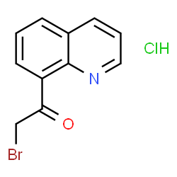ChemSpider 2D Image | 2-Bromo-1-(quinolin-8-yl)ethanone hydrochloride | C11H9BrClNO