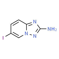 ChemSpider 2D Image | 6-Iodo[1,2,4]triazolo[1,5-a]pyridin-2-amine | C6H5IN4