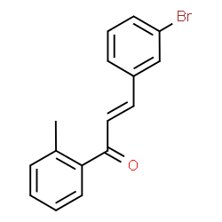 ChemSpider 2D Image | (2E)-3-(3-Bromophenyl)-1-(2-methylphenyl)-2-propen-1-one | C16H13BrO