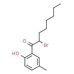 ChemSpider 2D Image | 2-Bromo-1-(2-hydroxy-5-methylphenyl)-1-octanone | C15H21BrO2