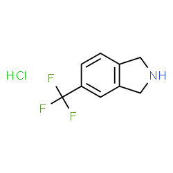 ChemSpider 2D Image | 5-(Trifluoromethyl)isoindoline hydrochloride (1:1) | C9H9ClF3N