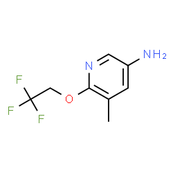 ChemSpider 2D Image | 5-Methyl-6-(2,2,2-trifluoroethoxy)-3-pyridinamine | C8H9F3N2O