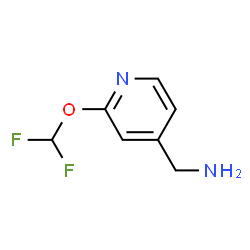 ChemSpider 2D Image | 1-[2-(Difluoromethoxy)-4-pyridinyl]methanamine | C7H8F2N2O