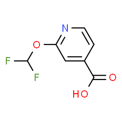 ChemSpider 2D Image | 2-(Difluoromethoxy)isonicotinic acid | C7H5F2NO3