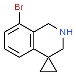 ChemSpider 2D Image | 8'-Bromo-2',3'-dihydro-1'H-spiro[cyclopropane-1,4'-isoquinoline] | C11H12BrN