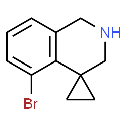 ChemSpider 2D Image | 5'-Bromo-2',3'-dihydro-1'H-spiro[cyclopropane-1,4'-isoquinoline] | C11H12BrN