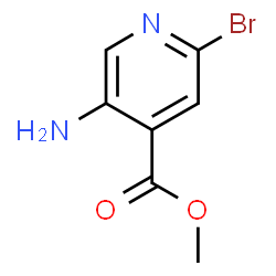 ChemSpider 2D Image | Methyl 5-amino-2-bromoisonicotinate | C7H7BrN2O2