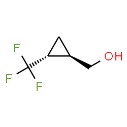 ChemSpider 2D Image | [(1R,2R)-2-(Trifluoromethyl)cyclopropyl]methanol | C5H7F3O
