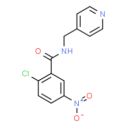 ChemSpider 2D Image | 2-Chloro-5-nitro-N-(4-pyridinylmethyl)benzamide | C13H10ClN3O3