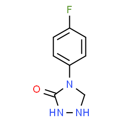 ChemSpider 2D Image | 4-(4-Fluorophenyl)-1,2,4-triazolidin-3-one | C8H8FN3O