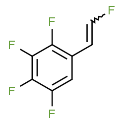 ChemSpider 2D Image | 1,2,3,4-Tetrafluoro-5-[(E)-2-fluorovinyl]benzene | C8H3F5
