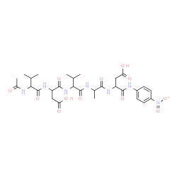 ChemSpider 2D Image | N-Acetylvalyl-alpha-aspartylvalylalanyl-N-(4-nitrophenyl)-alpha-asparagine | C29H41N7O12