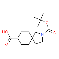 ChemSpider 2D Image | 2-Boc-2-azaspiro[4.5]decane-8-carboxylic acid | C15H25NO4