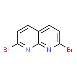 ChemSpider 2D Image | 2,7-Dibromo-1,8-naphthyridine | C8H4Br2N2