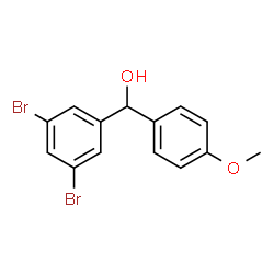 ChemSpider 2D Image | (3,5-Dibromophenyl)(4-methoxyphenyl)methanol | C14H12Br2O2